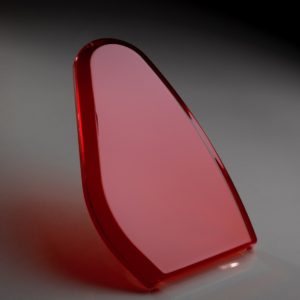 Red smoked polycarbonate (PC) medical cover
